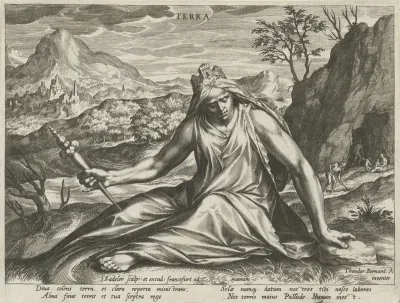 Aarde gepersonifieerd door de godin Cybele
