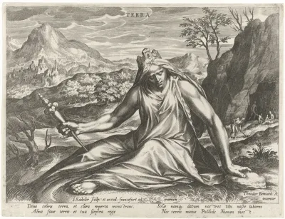 Aarde gepersonifieerd door de godin Cybele