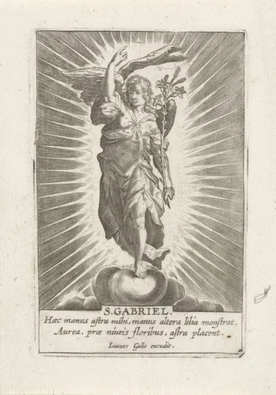 Aartsengel Gabriël met lelietak