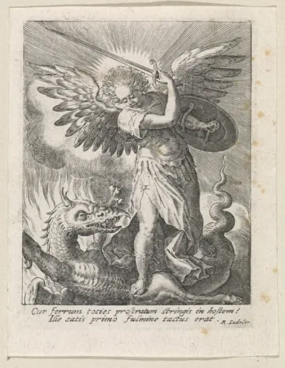 Aartsengel Michaël doodt de draak
