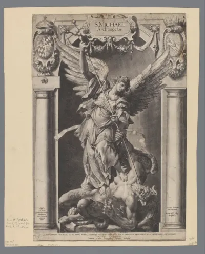Aartsengel Michaël doodt de duivel