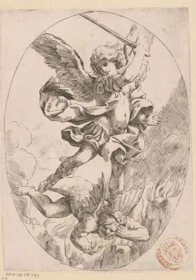 Aartsengel Michaël in gevecht met de draak