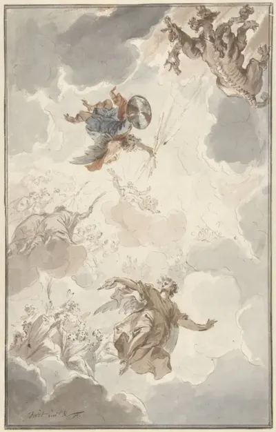 Aartsengel Michaël verslaat de draak