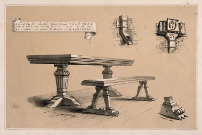 Abbot's Hospital, Guildford, Surrey: architectural details from the building