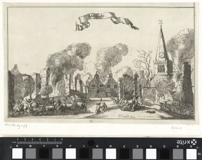 Abcoude, verwoest door de Fransen in 1672