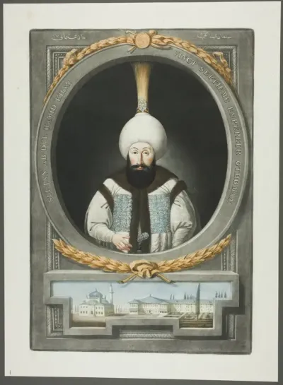 Abdul Hamid Khan, from Portraits of the Emperors of Turkey
