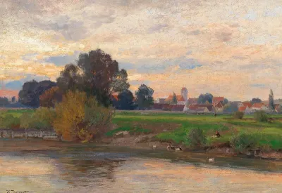 Abendlandschaft Etzenhausen bei Dachau