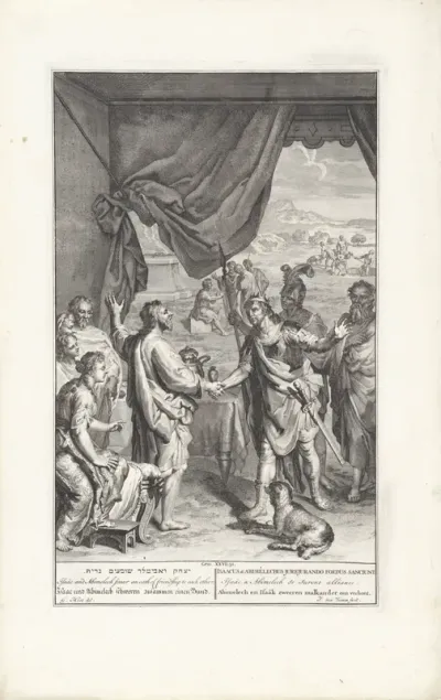 Abimelech en Isaak zweren elkaar een eed