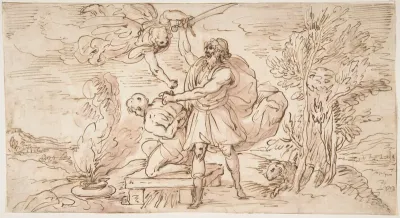 Abraham about to Sacrifice Isaac
