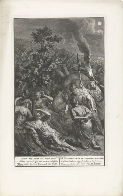 Abraham bevrijdt Lot en zijn vrouwen