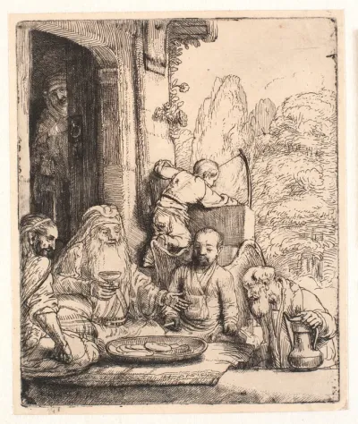 Abraham beværter englene
