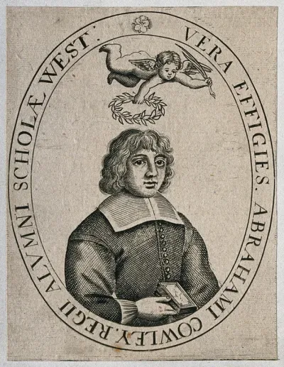 Abraham Cowley. Etching by C. Townly after J. Petitot