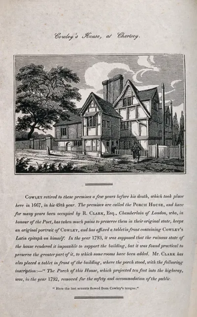 Abraham Cowley's house in Chertsey
