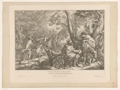 Abraham en Isaak op weg naar de offerplaats