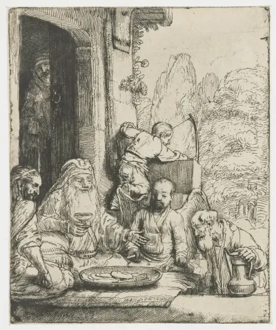 Abraham entertaining the angels