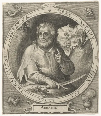 Abraham met mes in de hand