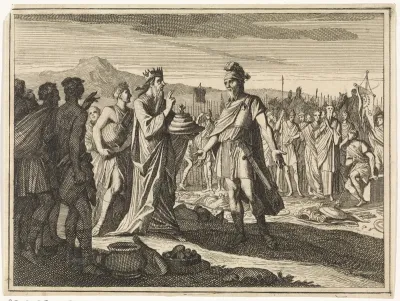 Abraham ontmoet koning Melchisedek