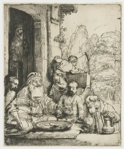 Abraham ontvangt de Engelen