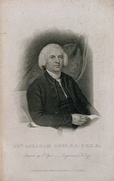 Abraham Rees. Stipple engraving by R. Page, 1828, after J. Opie