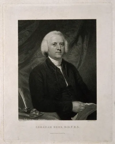 Abraham Rees. Stipple engraving by W. Holl, 1811, after J. Opie