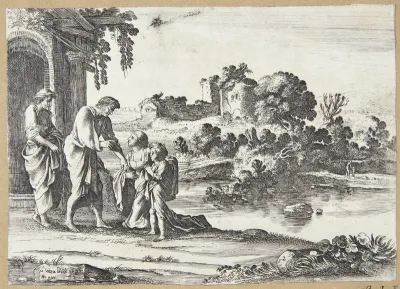 Abraham tager afsked med Hagar