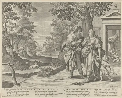 Abraham verdrijft Hagar en Ismaël