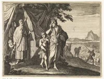 Abraham verstoot Hagar en Ismaël