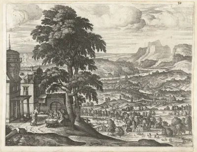 Abraham voedt de drie engelen
