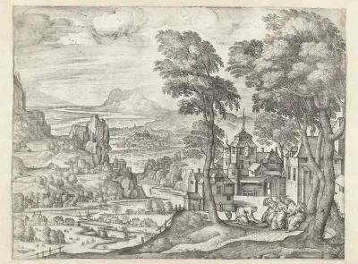 Abraham wast de voeten van de drie engelen