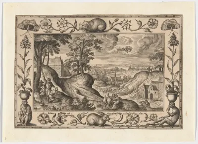 Abraham's Sacrifice of Isaac, from Landscapes with Old and New Testament Scenes and Hunting Scenes