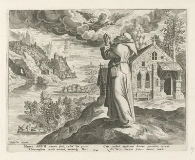 Abt Anub als kluizenaar
