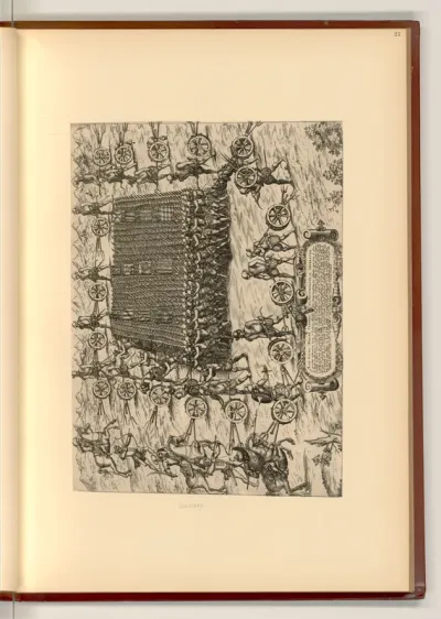 Abwehr eines Reiterangriffs mit Spieß-Lafetten, gewidmet Maximilian II.