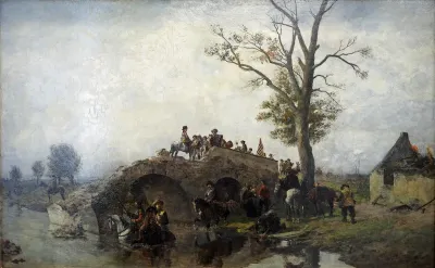 Abziehende Soldaten