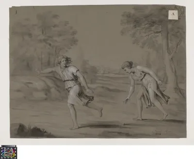 Academic composition study: Atalante and Hippomenes (or Meilanion)