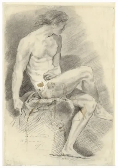 Academic study of a nude
