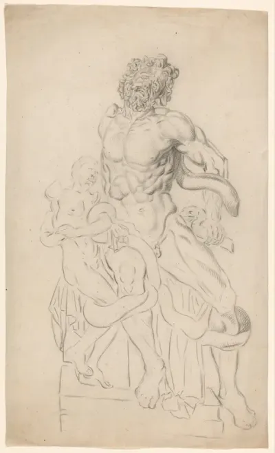 Academiestudie naar gips van Laocoön