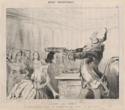 Academy of Women, from "Le Charivari"