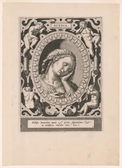 Acedia, plate 7 from The Seven Vices