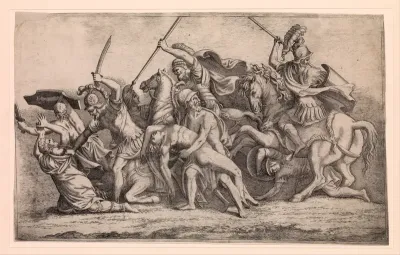 Achilles Removing Patroclus' Body From the Battle