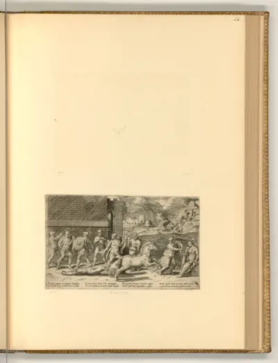 Achilles schleift den Leichnam des Hektor um die Mauern von Troja
