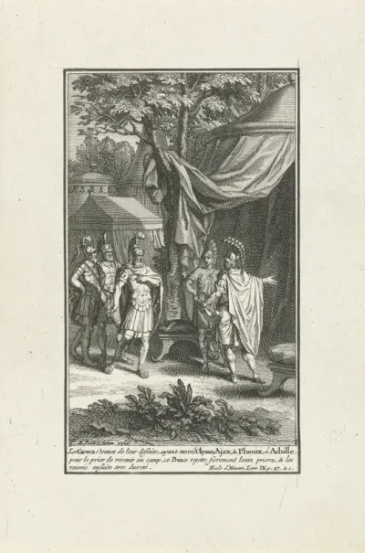 Achilles weigert de geschenken van Agamemnon