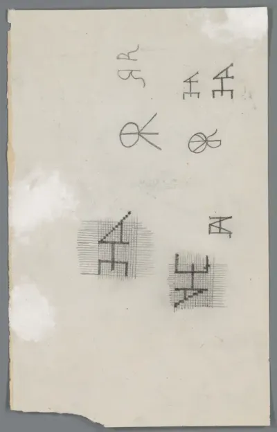 Acht ontwerpen voor monogrammen