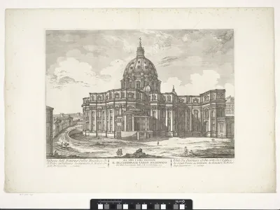 Achteraanzicht Sint-Pietersbasiliek