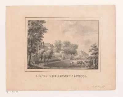 Achterzijde van de Rijks Veeartsenijschool in Utrecht