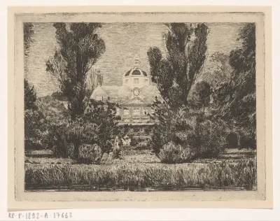 Achterzijde van Paleis Huis ten Bosch in Den Haag