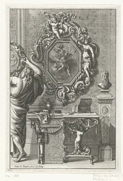 Achthoekige spiegel