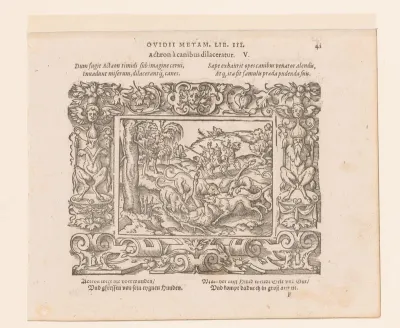 Actaeon door zijn honden verscheurd