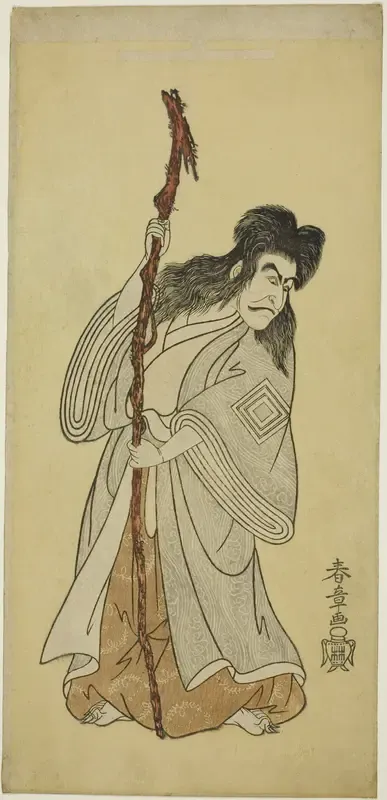 Actor Ichikawa Danjûrô IV as an Immortal Hermit in “Tenjiku Tokubei Turns the Helm toward Home” (“Tenjiku Tokubei kokyô no torikaji”)