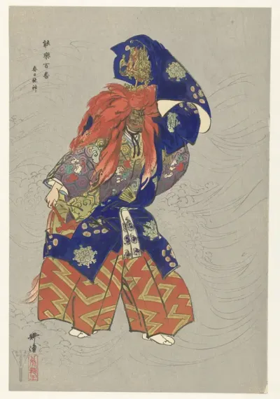 Actor in the Role of the Dragon God Kasuga