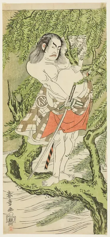 Actor Nakamura Sukegorô II as a Chivalrous Commoner (Otokodate)